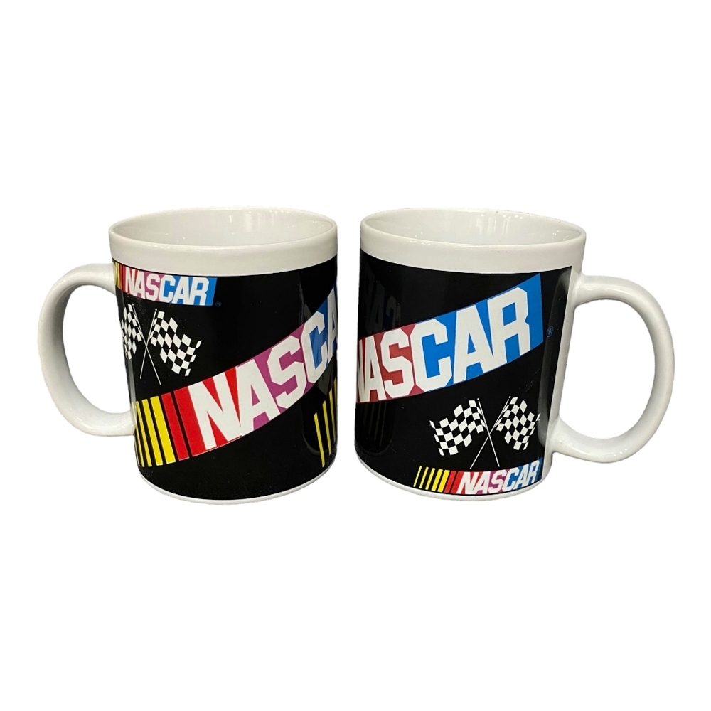Vintage NASCAR Mugs Set of Two